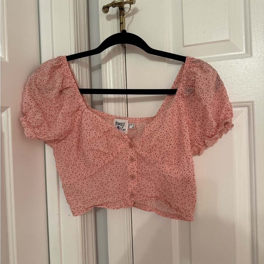 Princess Polly pink top, size US 6